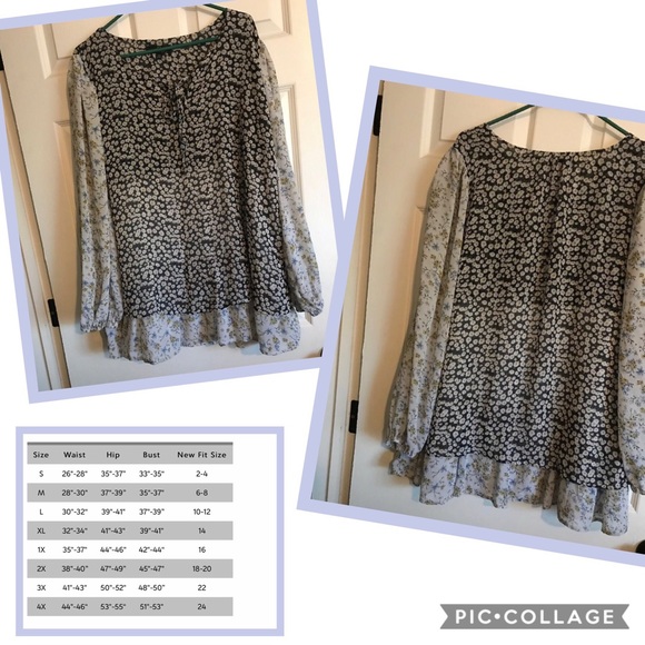 Suzanne Betro Babydoll Blouse Tunic - Picture 2 of 2